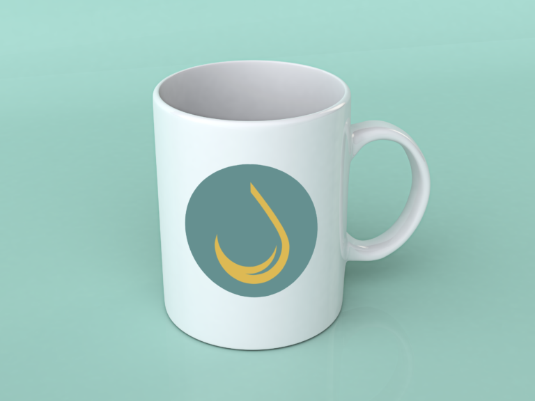 Special Gold CBD Coffee Cup with Brand Logo