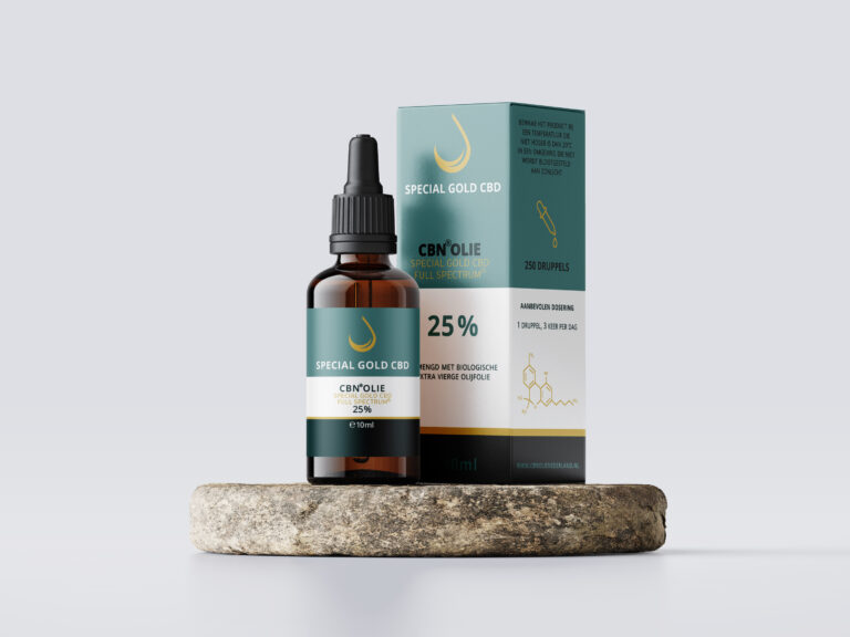 Special Gold CBD Dutch Market Product Packaging - 25% Humans